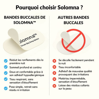 Solomna™ Bande buccale anti-ronflement