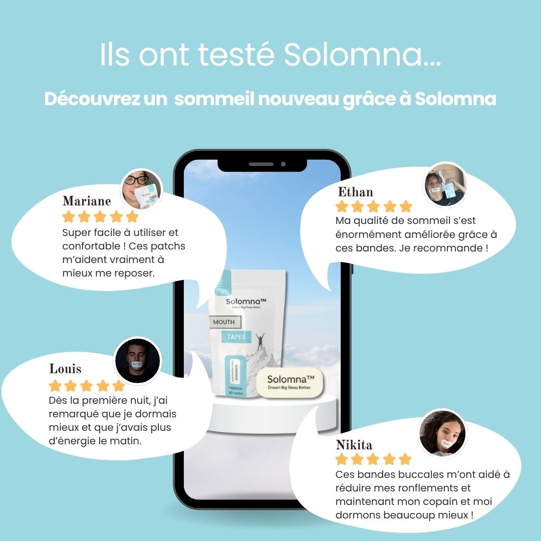 Solomna™ Bande buccale anti-ronflement